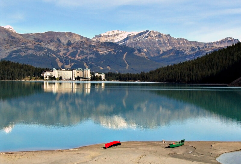 Lake Louise with Chateau and mountains