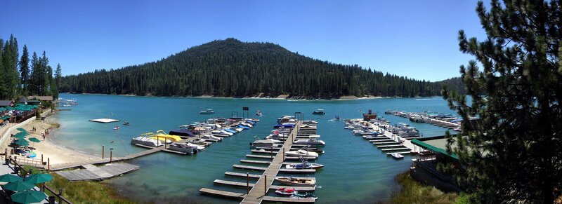 Lake Marina with Boats