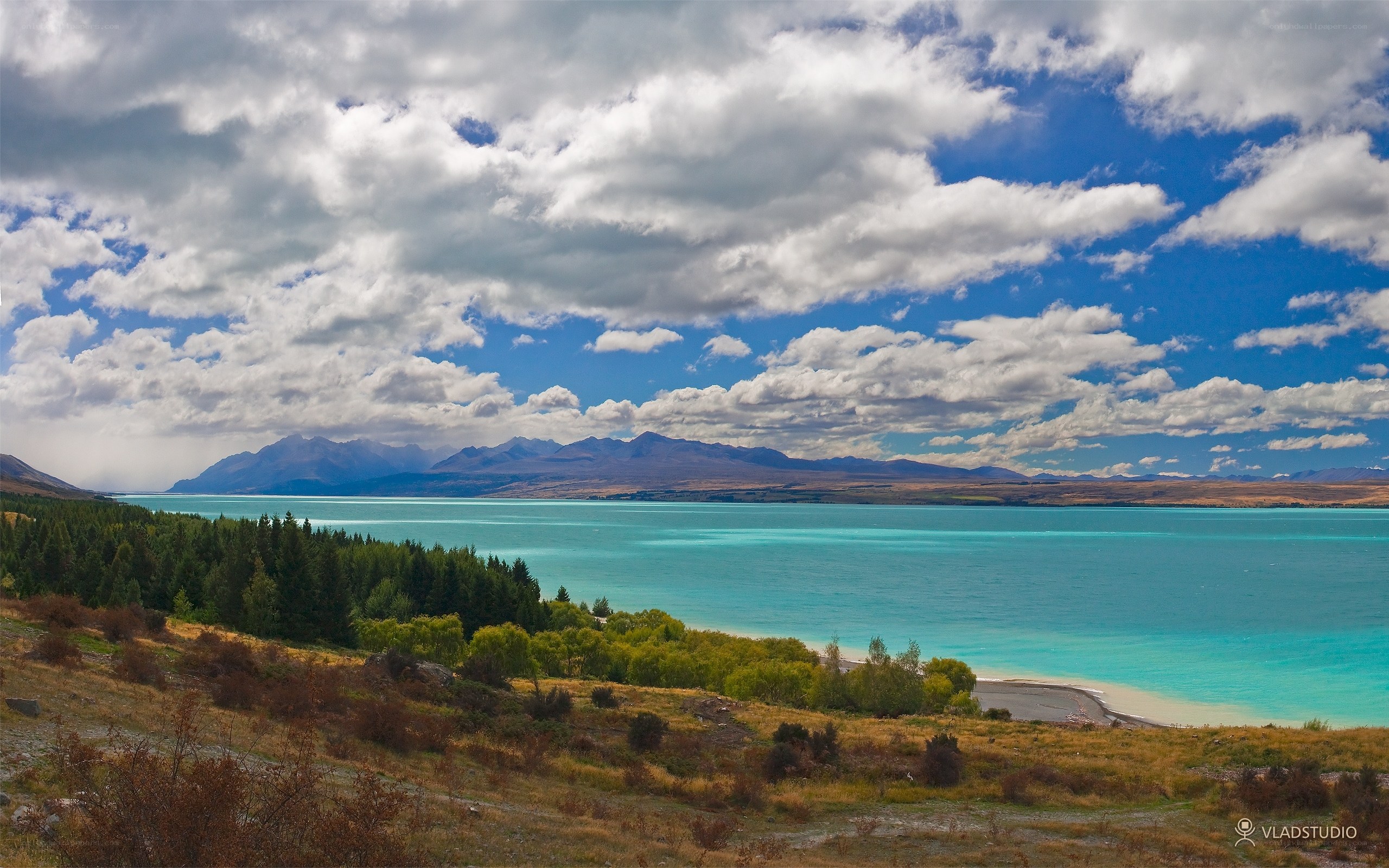 Lake Pukaki with Southern Alps
