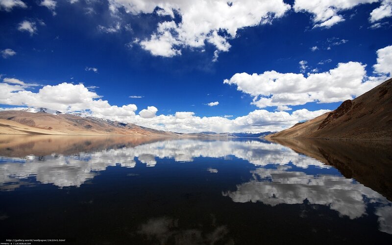 Lake Reflecting Clouds