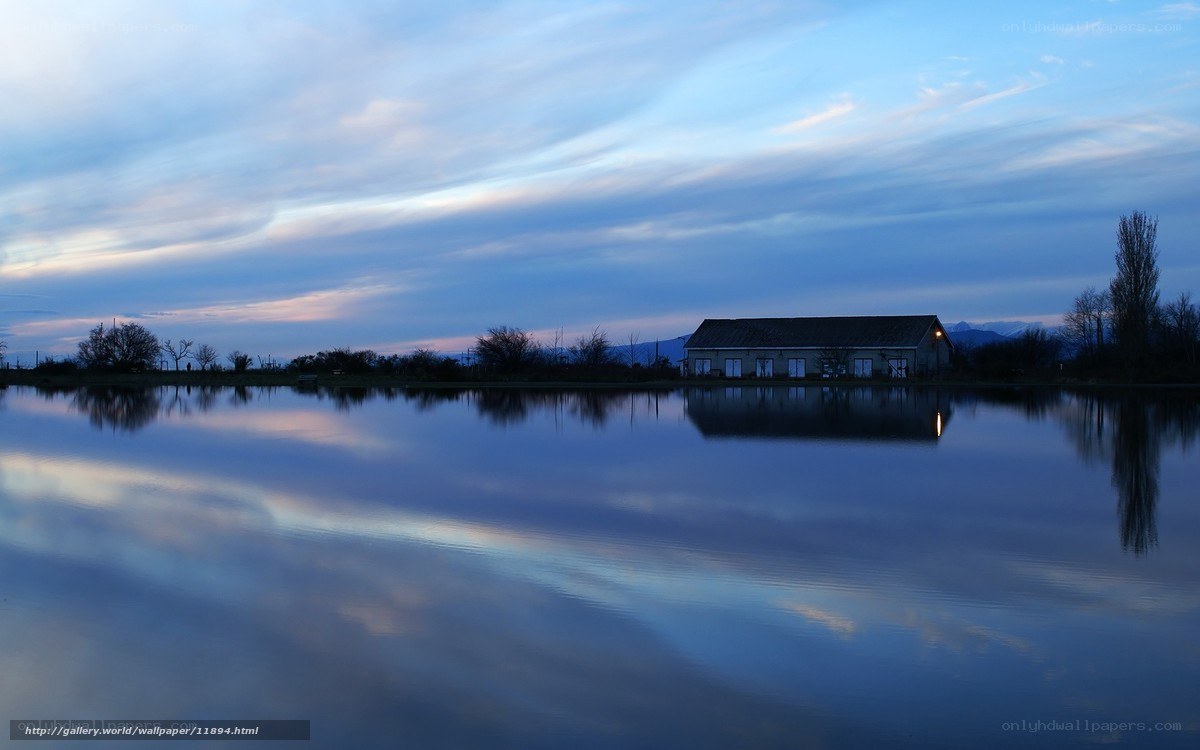 Lake Reflection at Dusk