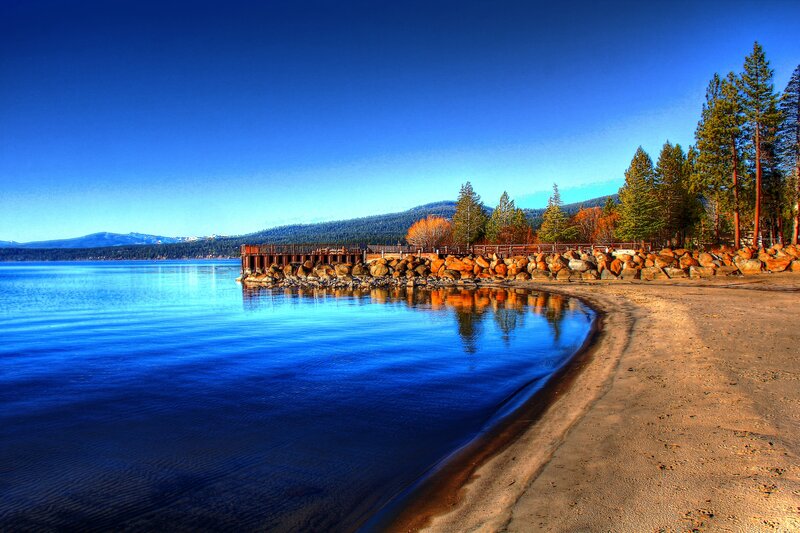 Lake Shore with Pier