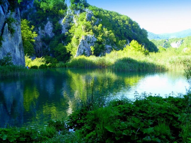 Lake Surrounded by Cliffs