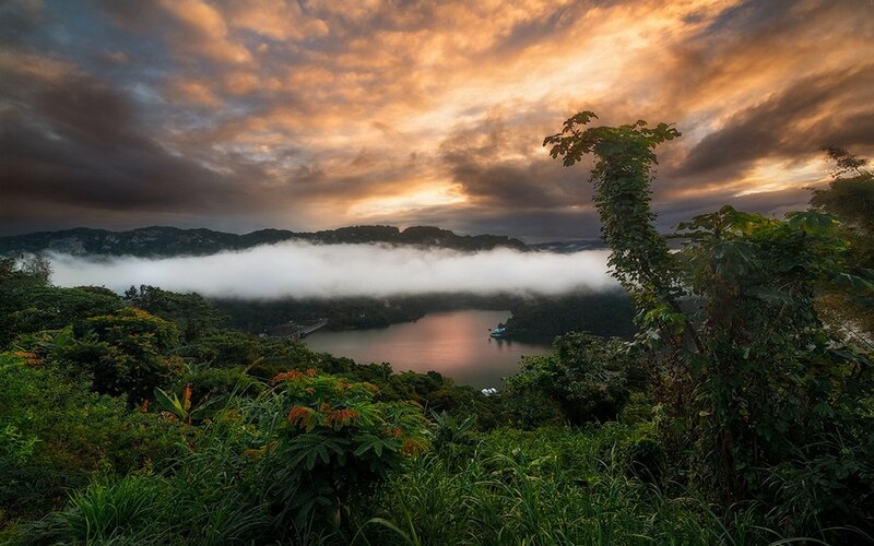 Lake Surrounded by Fog