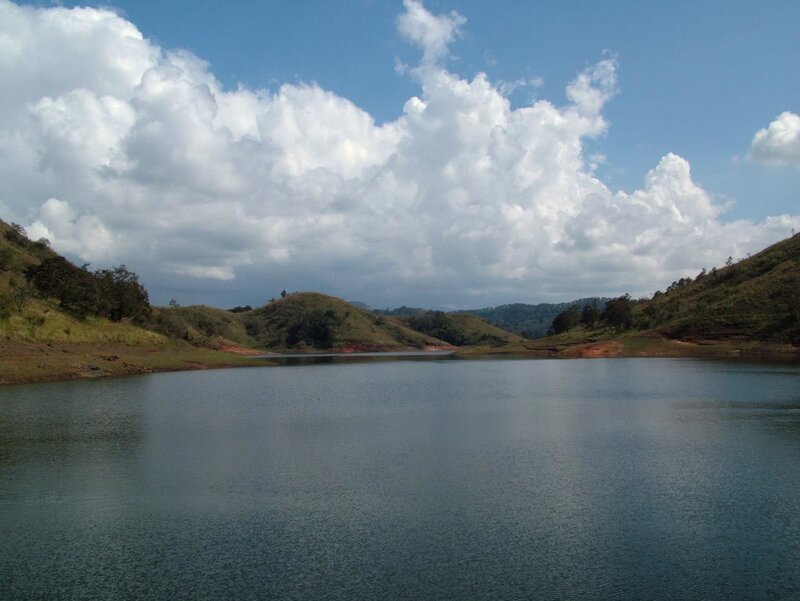 Lake surrounded by hills