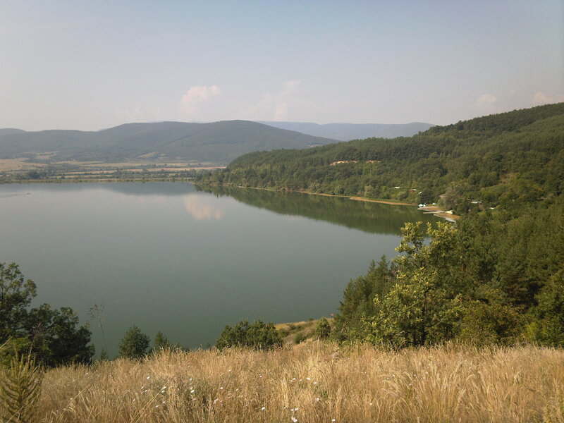 Lake Surrounded by Hills — Green
