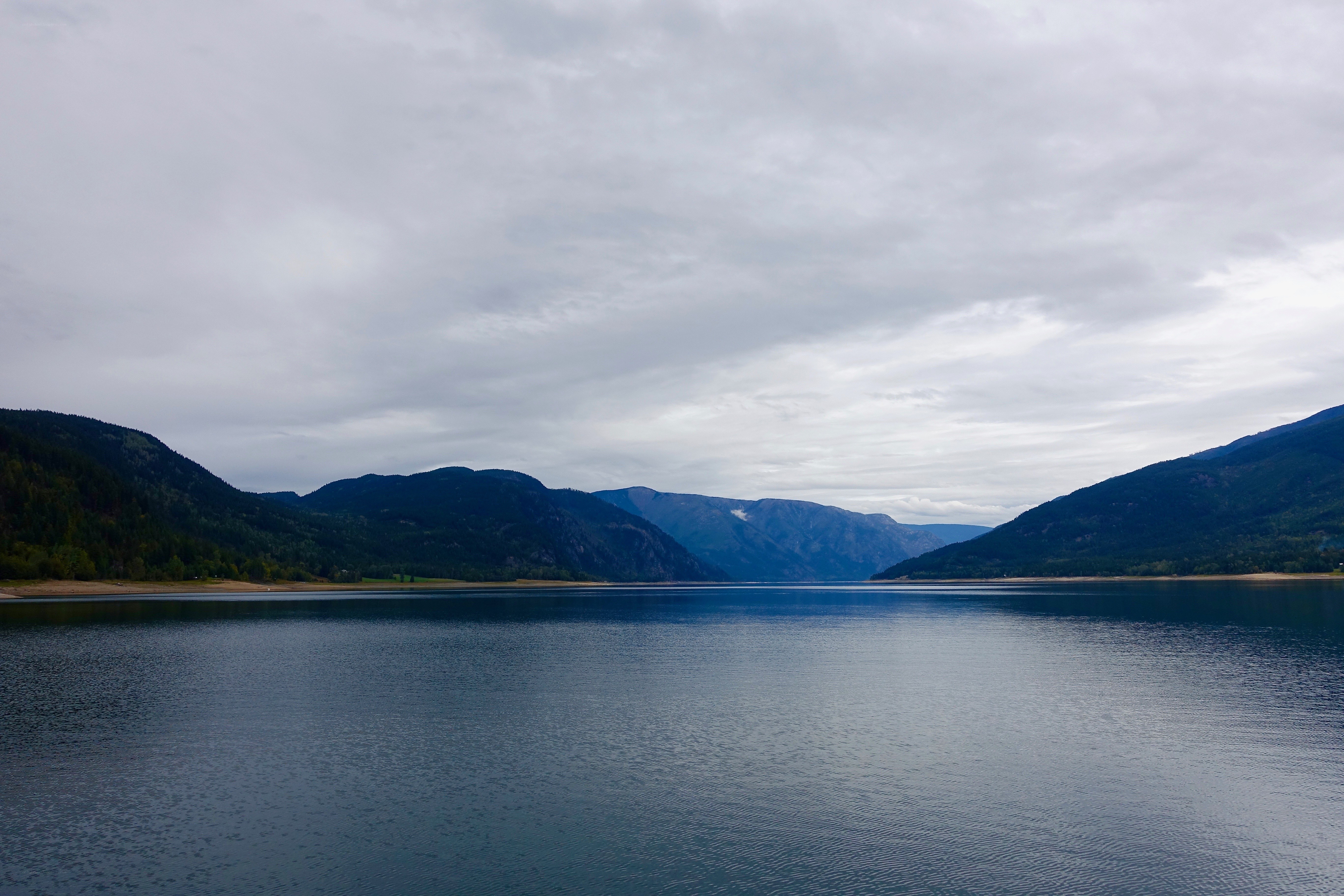 Lake surrounded by mountains