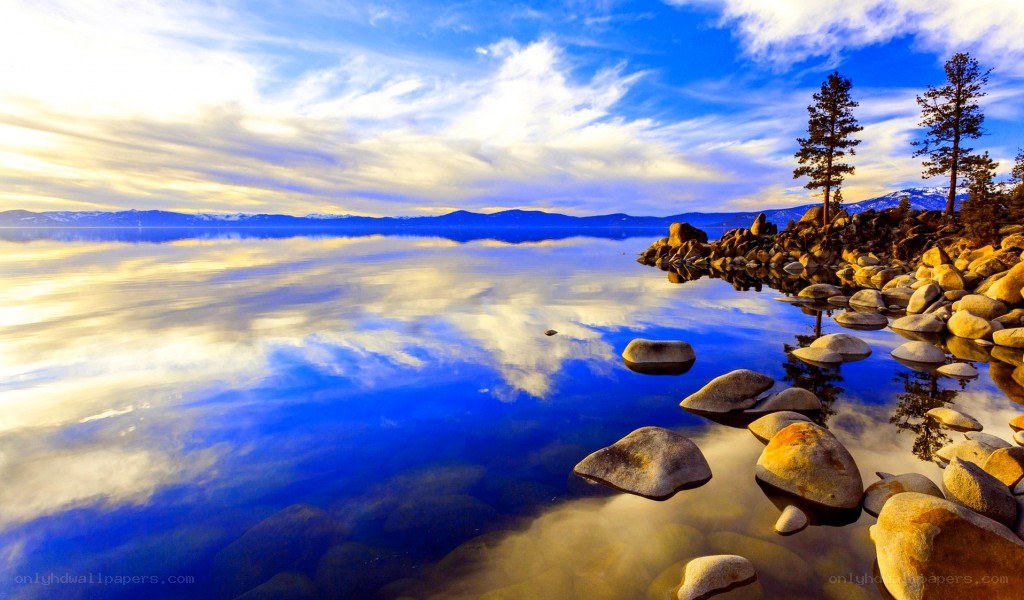 Lake Tahoe at sunset