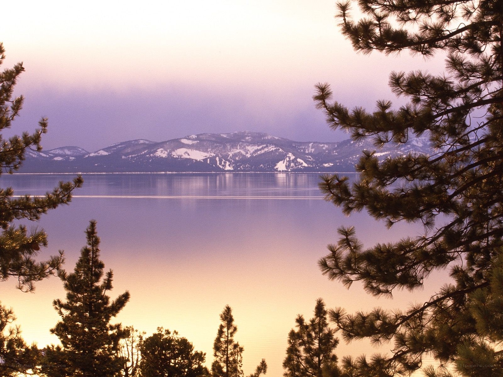 Lake Tahoe at sunset