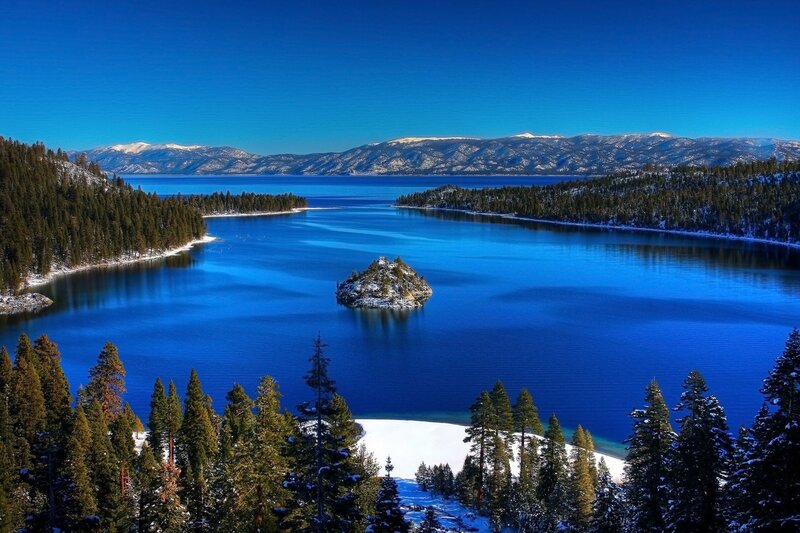 Lake Tahoe in winter