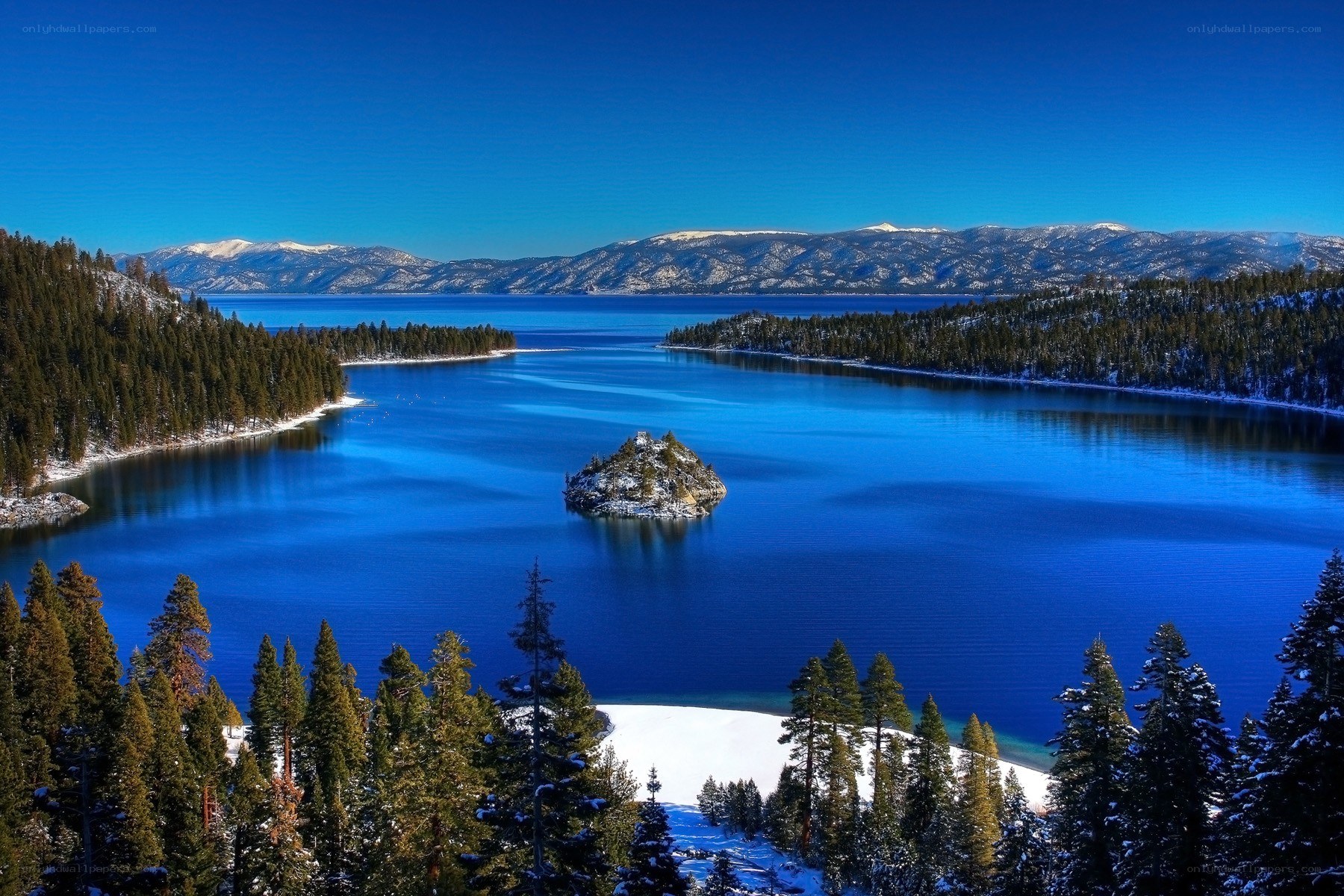 Lake Tahoe in winter