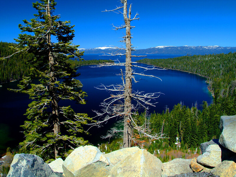 Lake Tahoe Landscape — Blue, Serene, Afternoon, Photograph