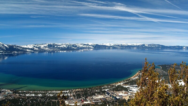 Lake Tahoe Landscape — Blue, Serene, Winter