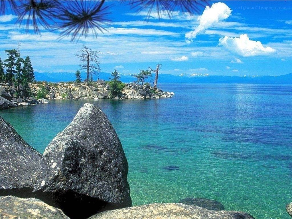 Lake Tahoe shoreline view
