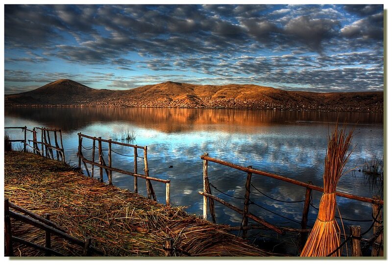 Lake Titicaca reed island