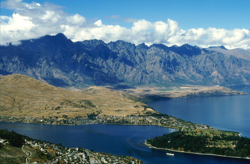 Lake Wakatipu and Southern Alps