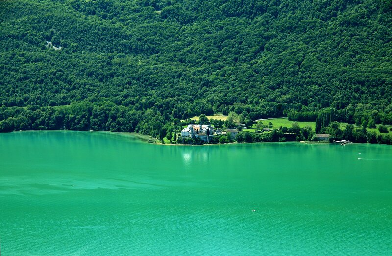 Lake with Castle — Green