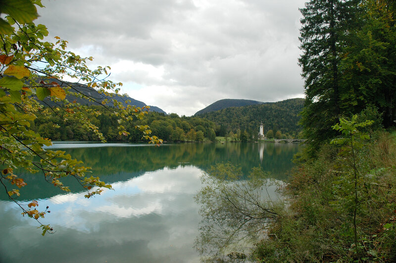 Lake with Chapel