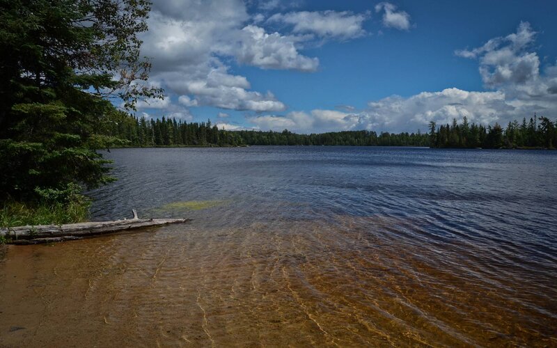 Lake with Clear Water — Blue