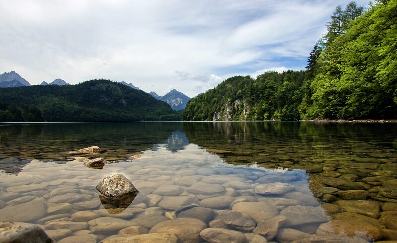 Lake with Clear Water — Green