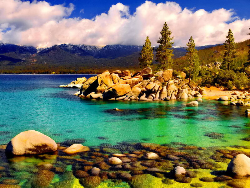 Lake with Clear Water