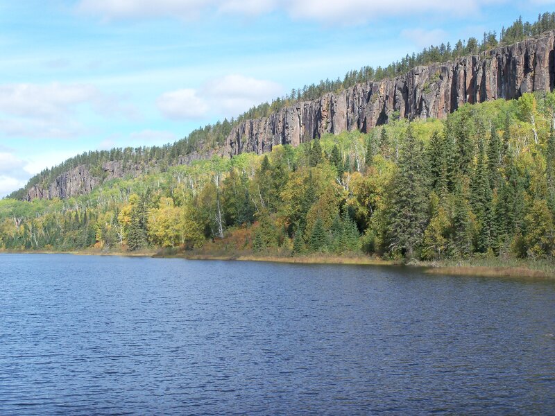 Lake with Cliffs and Forest