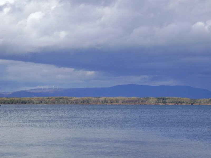 Lake with Distant Mountains
