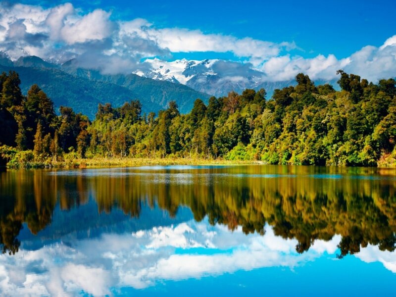 Lake with Forest Reflection — Afternoon