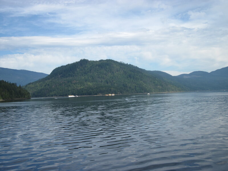 Lake with Forested Hills — Blue, Calm