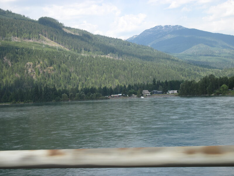 Lake with Forested Hills — Green, Serene, Afternoon