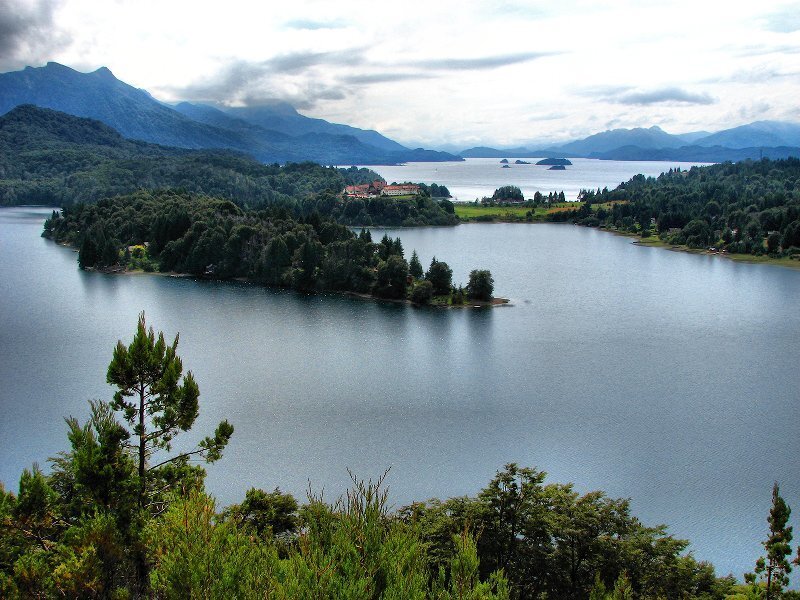 Lake with Forested Islands