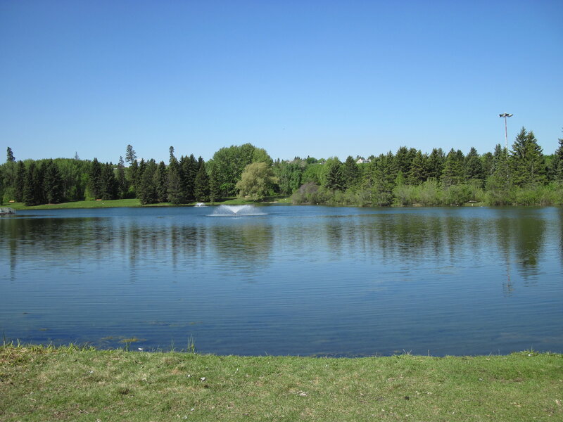 Lake with Fountain