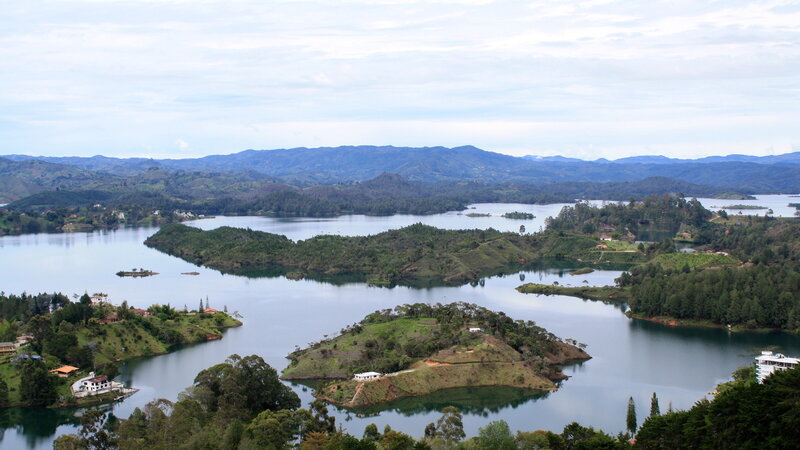 Lake with Islands — Green, Serene
