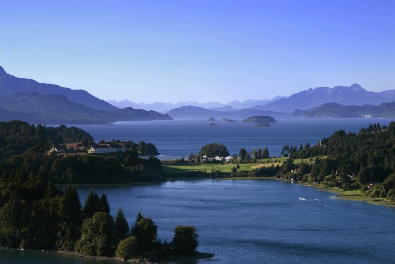Lake with Mountains — Blue, Serene, Afternoon