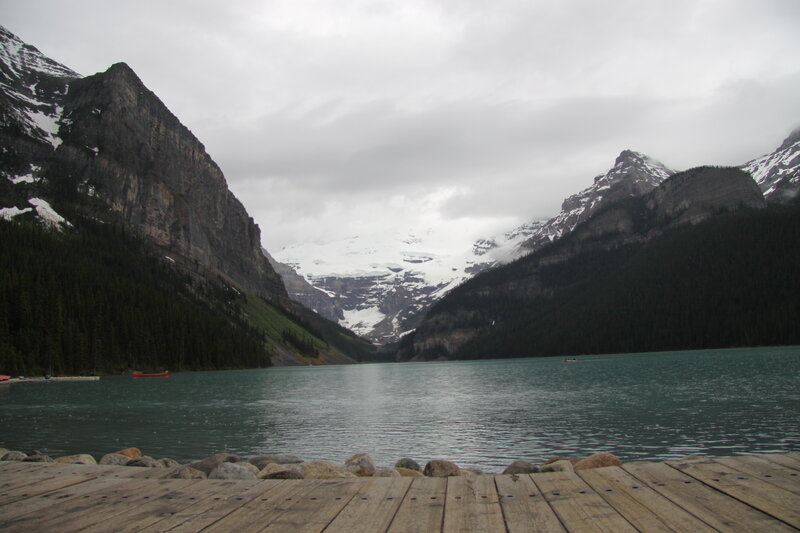 Lake with Mountains — Blue, Serene, Photograph