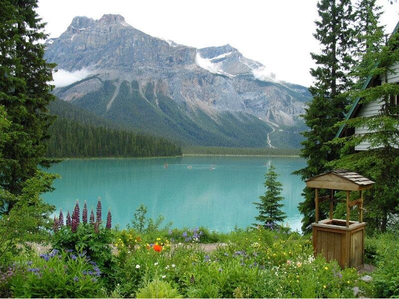 Lake with Mountains — Blue, Serene, Summer