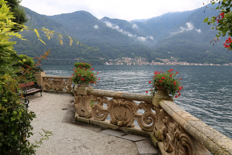 Lake with Mountains — Green, Serene, Morning