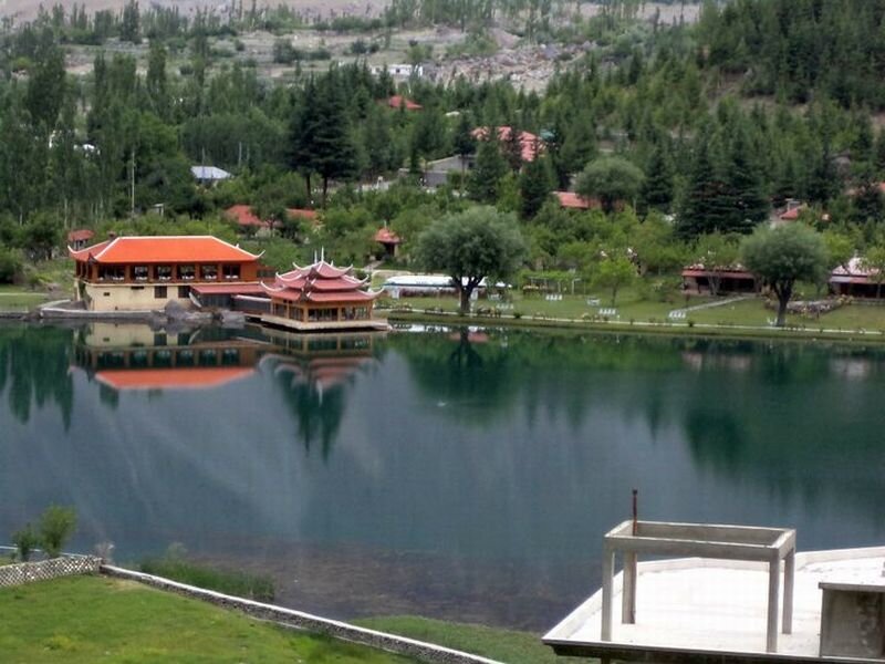 Lake with Pavilions
