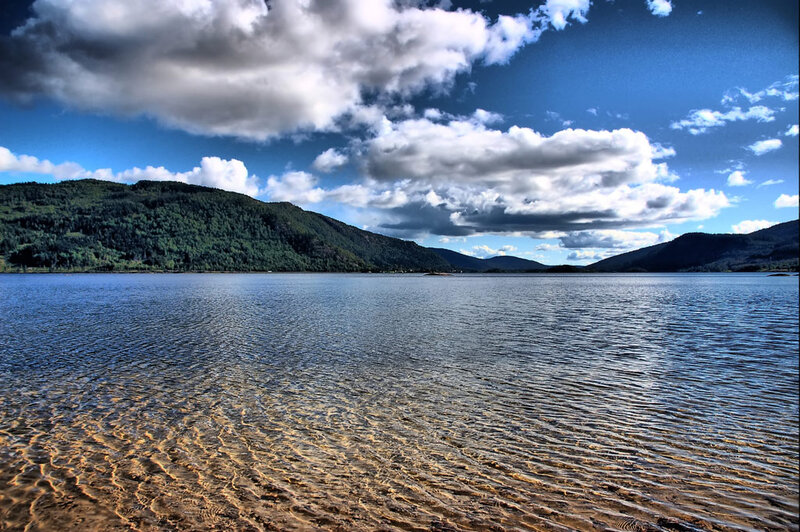 Lake with Rippled Water