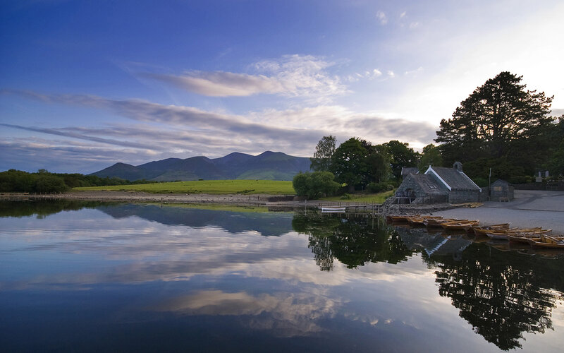 Lake with Rowboats