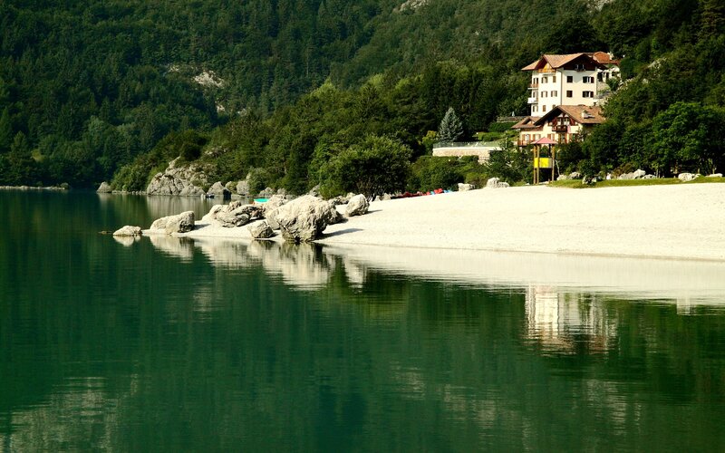 Lake with Sandy Beach