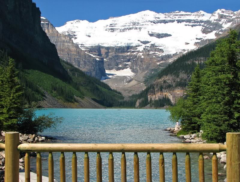 Lake with Snow-capped Mountains — Blue