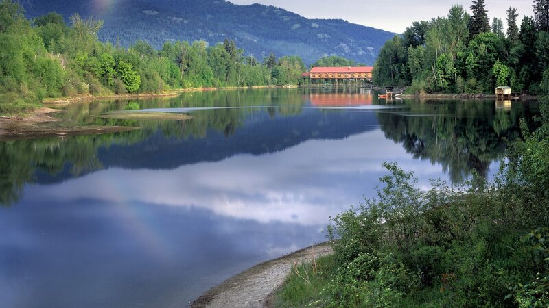 Lake with Stilt House
