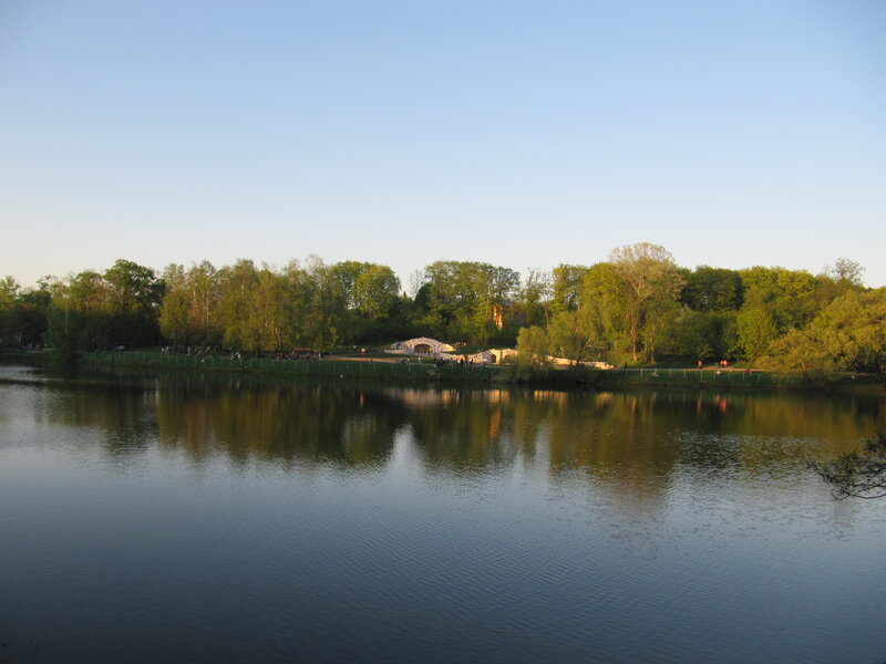Lake with Stone Bridge