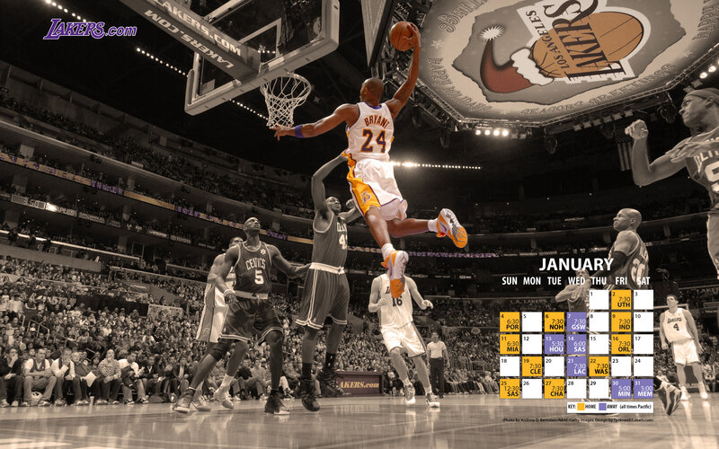 Lakers basketball action