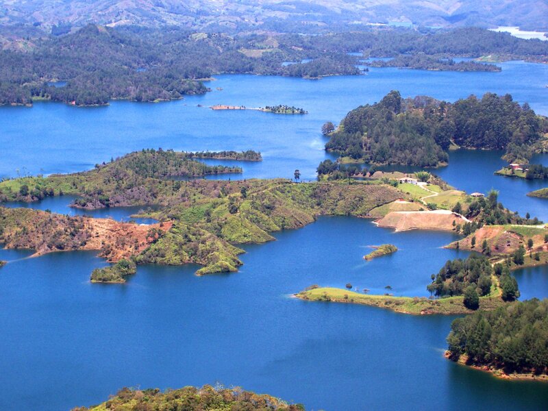 Lakes and islands in Colombia
