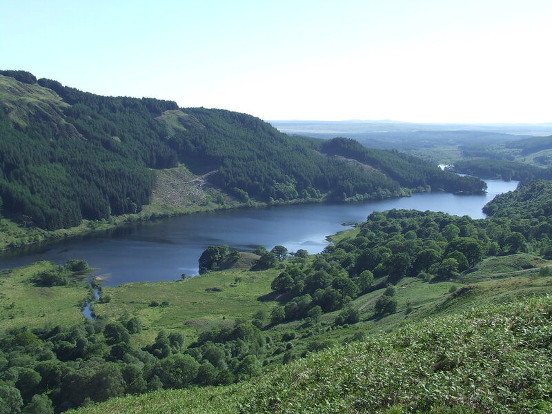 Lakeside forest valley