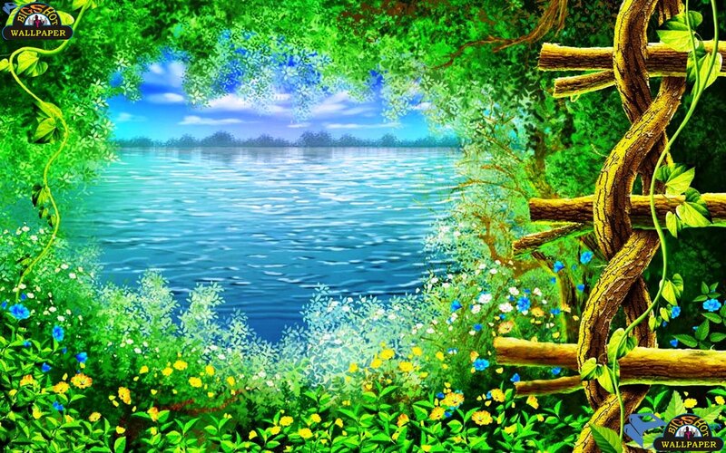Lakeside Forest View — Green