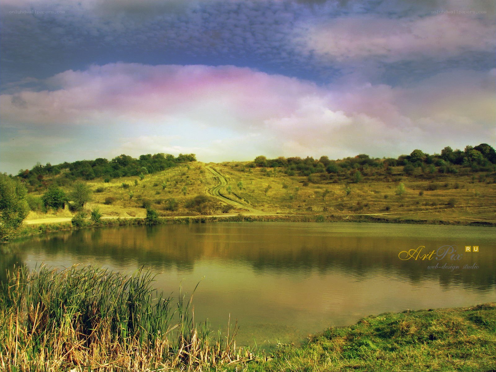 Lakeside Hill Landscape