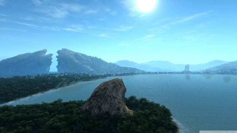 lakeside mountain landscape
